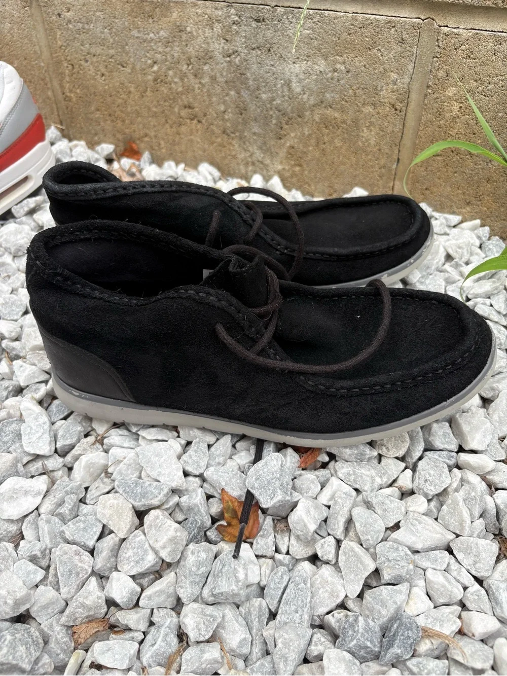 Men'sUGG Black Suede Casual Lace-Up Shoes